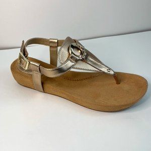Sandals Giani Bernini Flats Gold Memory foam